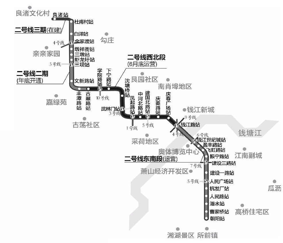 杭州地铁2号线西北段最新消息，进展、影响与展望